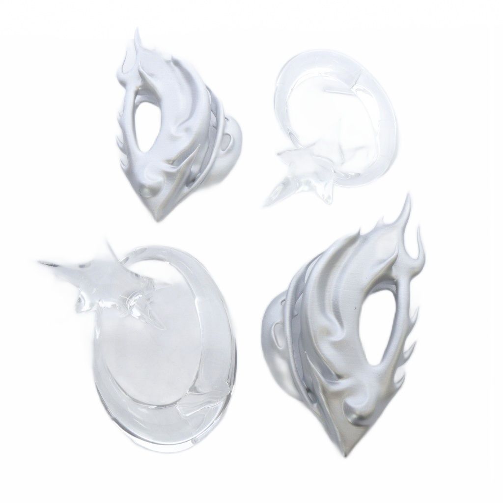 EVOTUNES SHOOTING STARカバー DIFENDER AIR PODS MAX カバー セット クリア シルバー色