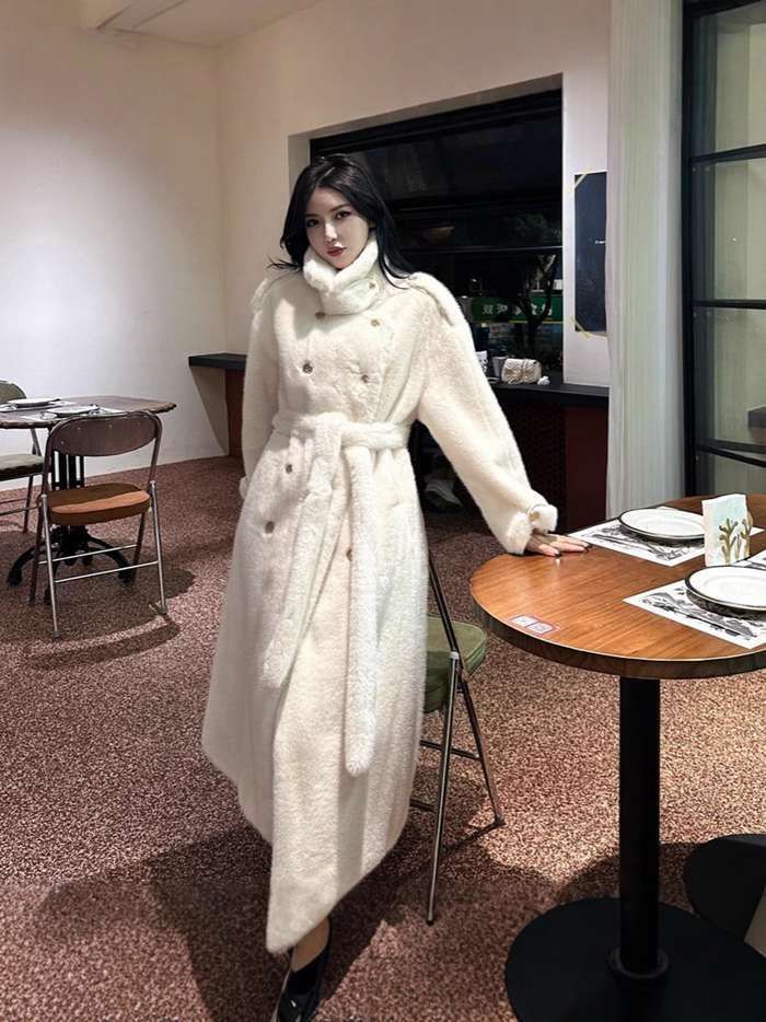ロングコート もこもこ