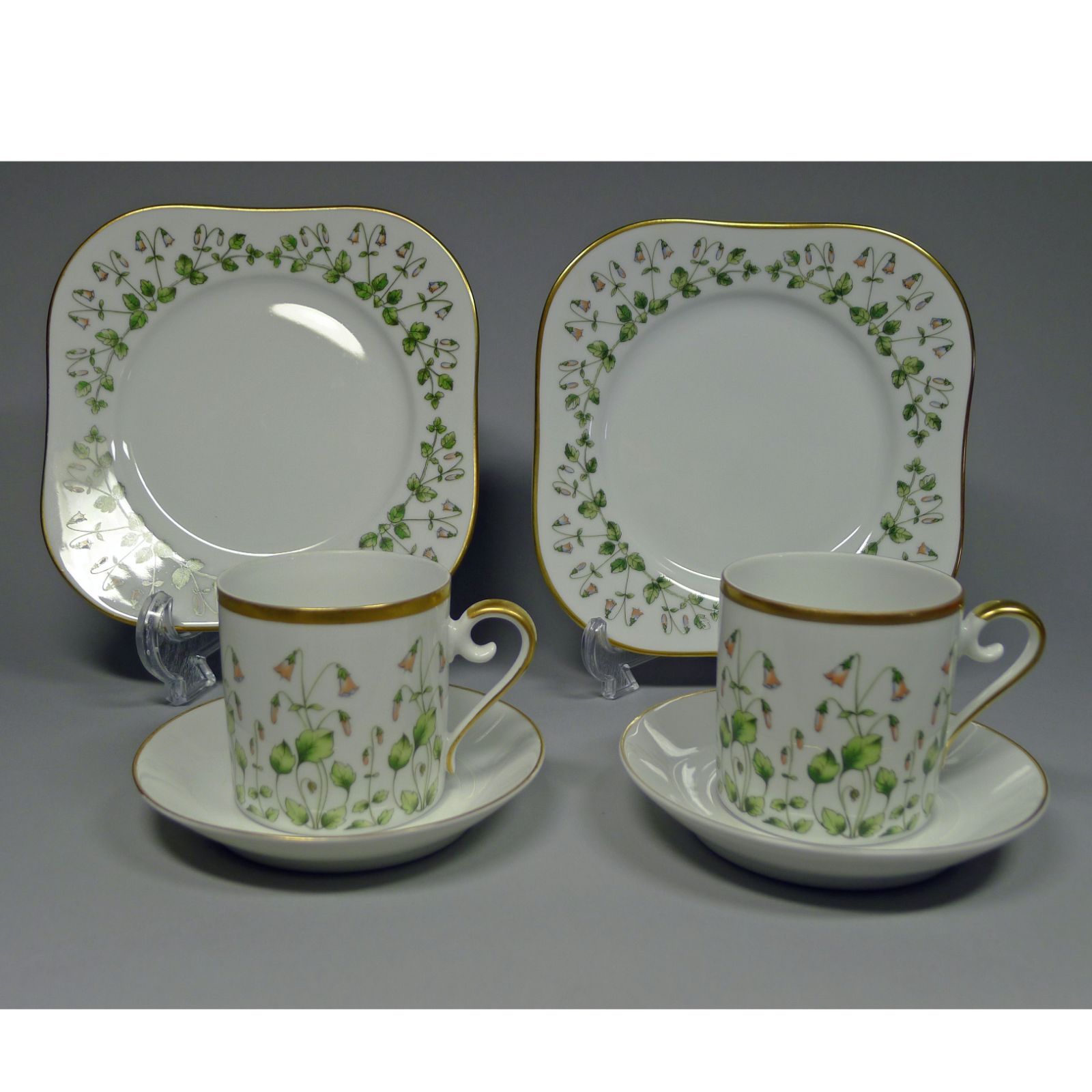 ヘレンドカップ&ソーサーデザートプレート2セット