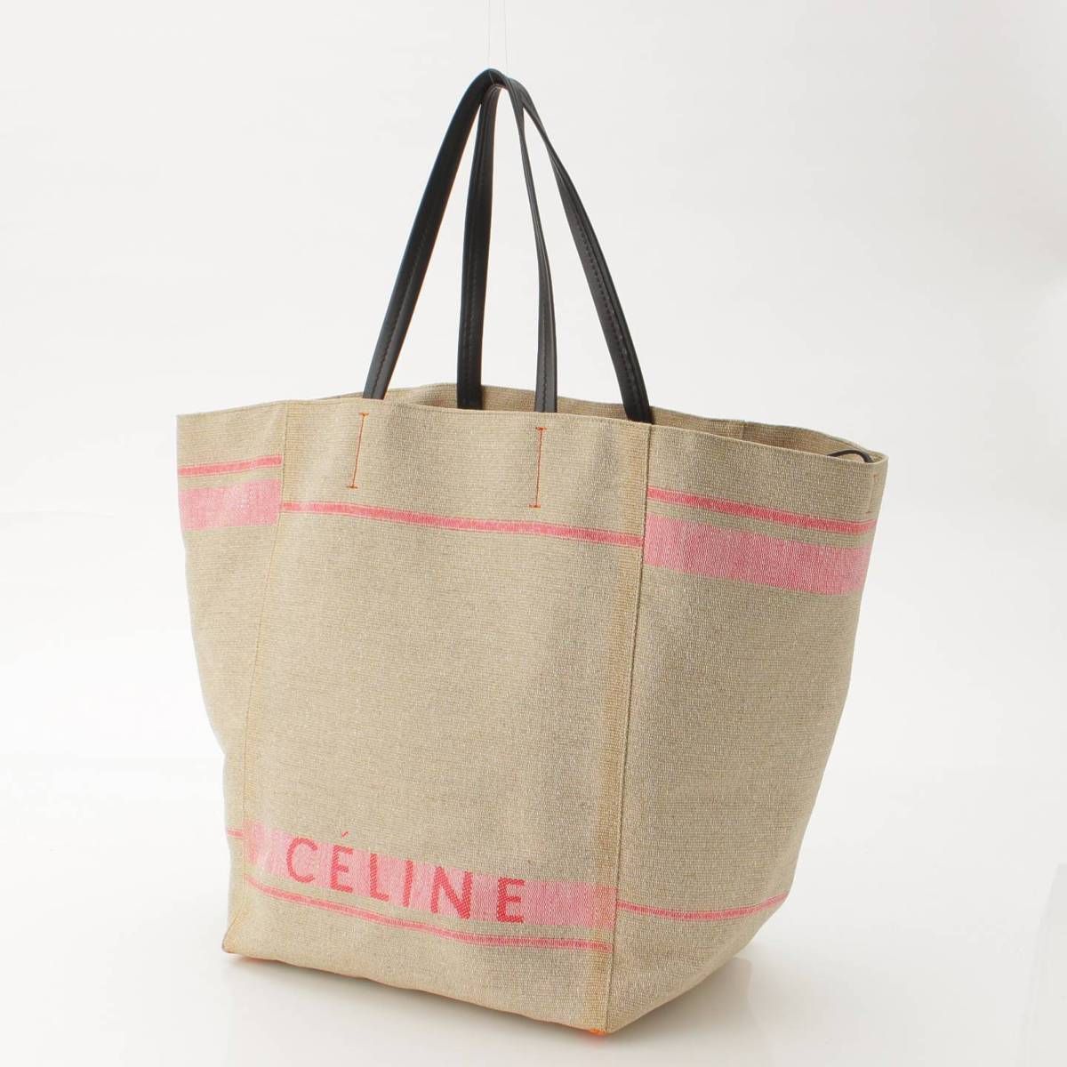 セリーヌ】Celine カバファントム ラージ リネン キャンバス トート 