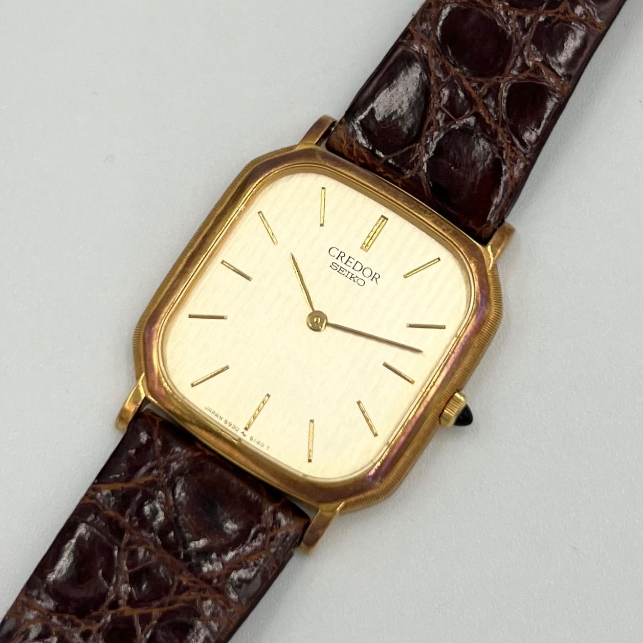 セイコー クレドール 5930-5130 K18 クォーツ メンズ 時計 SEIKO