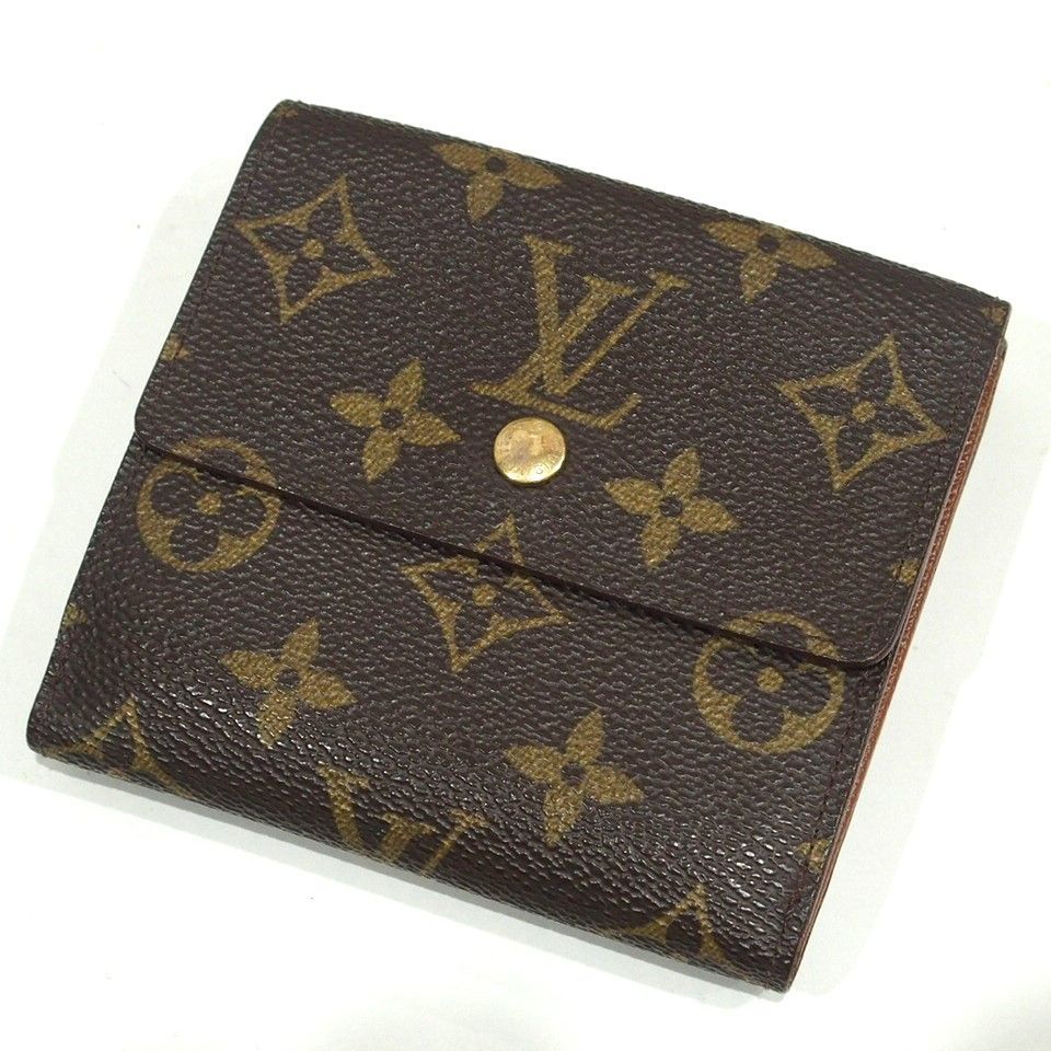 m001 Z1(30) 美品 ルイヴィトン モノグラム Wホック財布 ポルトモネ