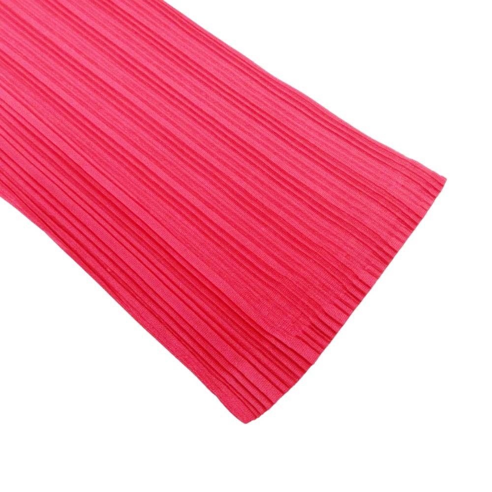 プリーツプリーズ　PLEATS PLEASE　ハイネックトップス　レッド　3 PLEATS PLEASE ISSEY MIYAKE プリーツプリーズイッセイミヤケ