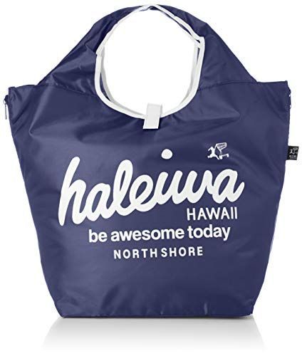 ネイビー [HALEIWA HAPPY MARKET] コンパクト エコバッグ 4303 ネイビー ワンサイズ