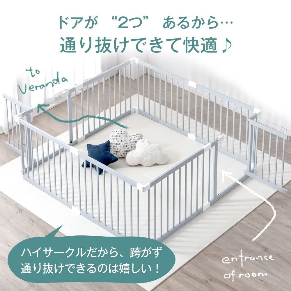片手ロック扉 ジョイント式