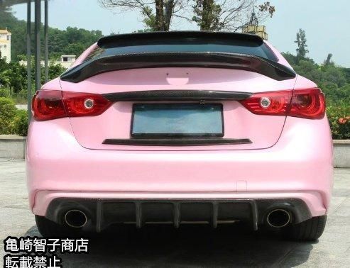 インフィニティV37 Q50 用カーボンファイバー製リアウイング リアスポイラー