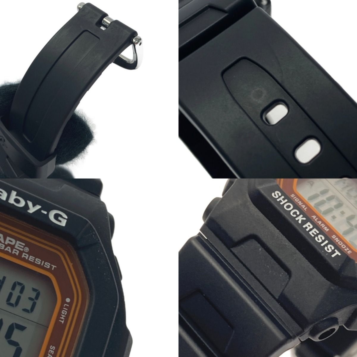 CASIO カシオ Baby-G×A BATHING APEコラボ BABY MILO BG-5600BK クォーツ レディース 腕時計 箱・取説有  - メルカリ