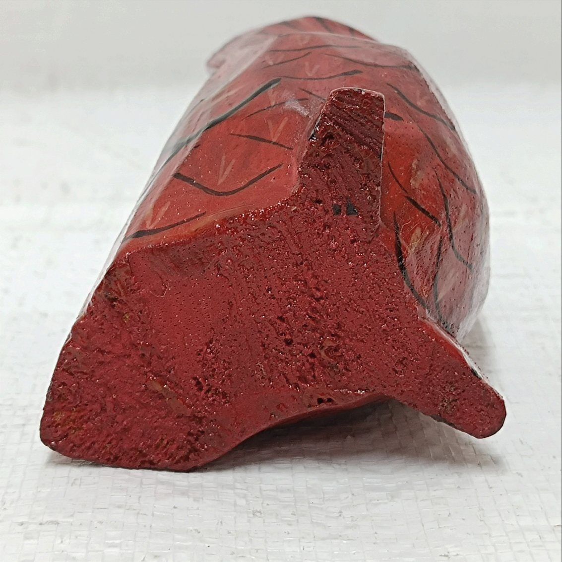 ヴィンテージ インドネシア 木彫りフクロウ手彫り×2 置物 縁起物