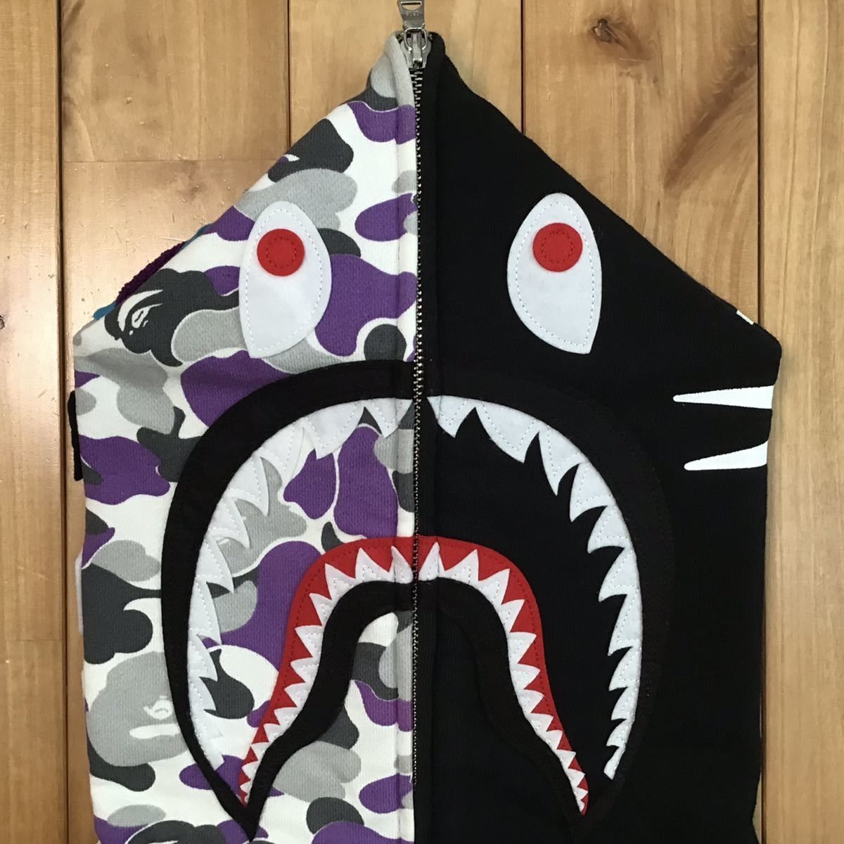 NYC BAPE camo シャークパーカー shark ベイプ ape エイプ - Kametuku