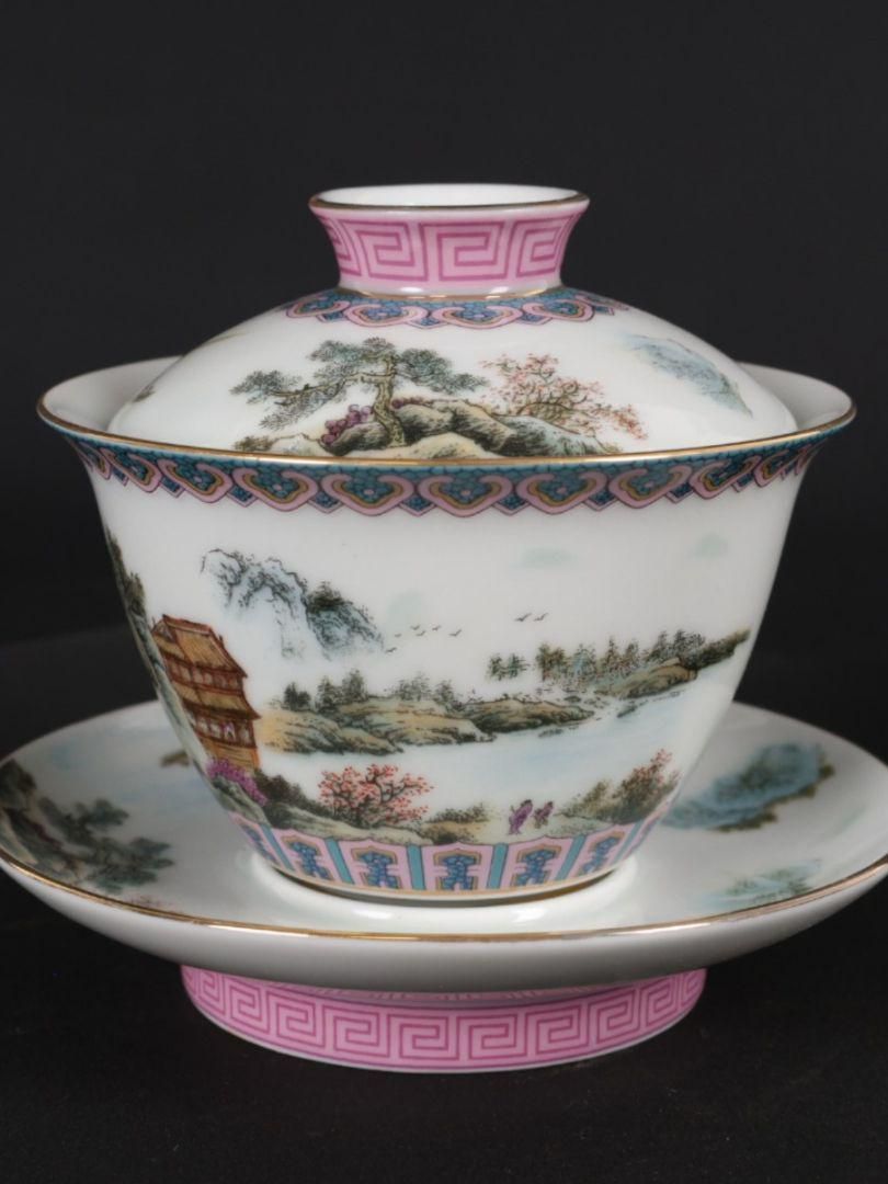 パステル緑海水竜紋蓋碗 中国茶器 景徳镇 蓋付き茶器 飲茶食器 煎茶具 未使用品 パステル緑海水竜紋蓋碗 中国茶器 景徳镇 蓋付き茶器 飲茶食器
