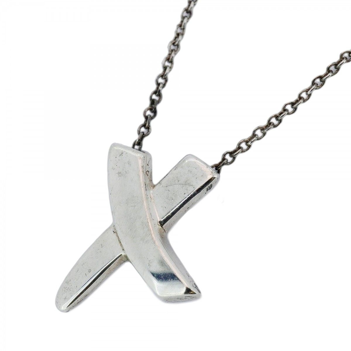 ティファニー　ネックレス　キス　シルバー925 アクセサリー　全長41cm TIFFANY&Co. ティファニー ハード ウェア ボール ネックレス