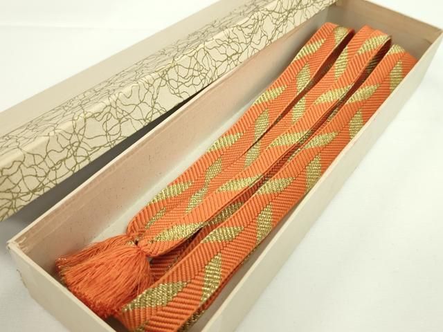 赤橙色 金糸