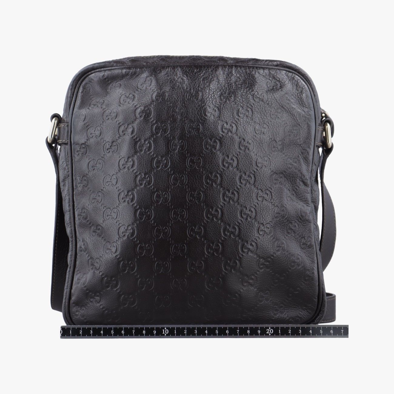 グッチGucciGGインプリメ メッセンジャーブラウンレザー201448G010545060