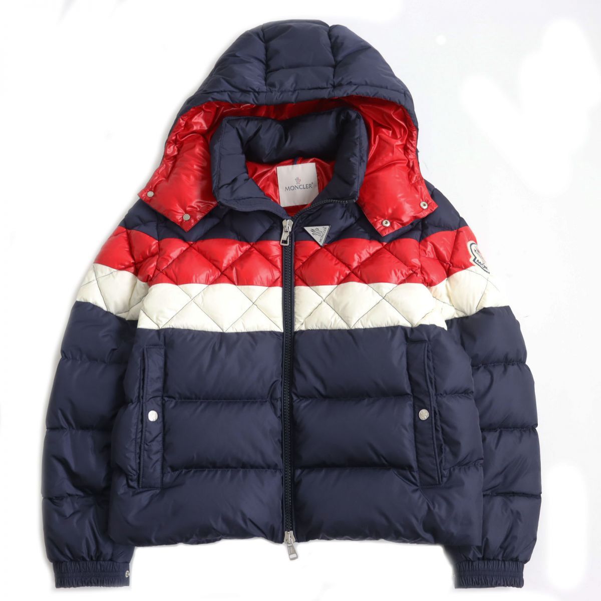 美品○19-20AW MONCLER モンクレール JANVRY ロゴワッペン付き