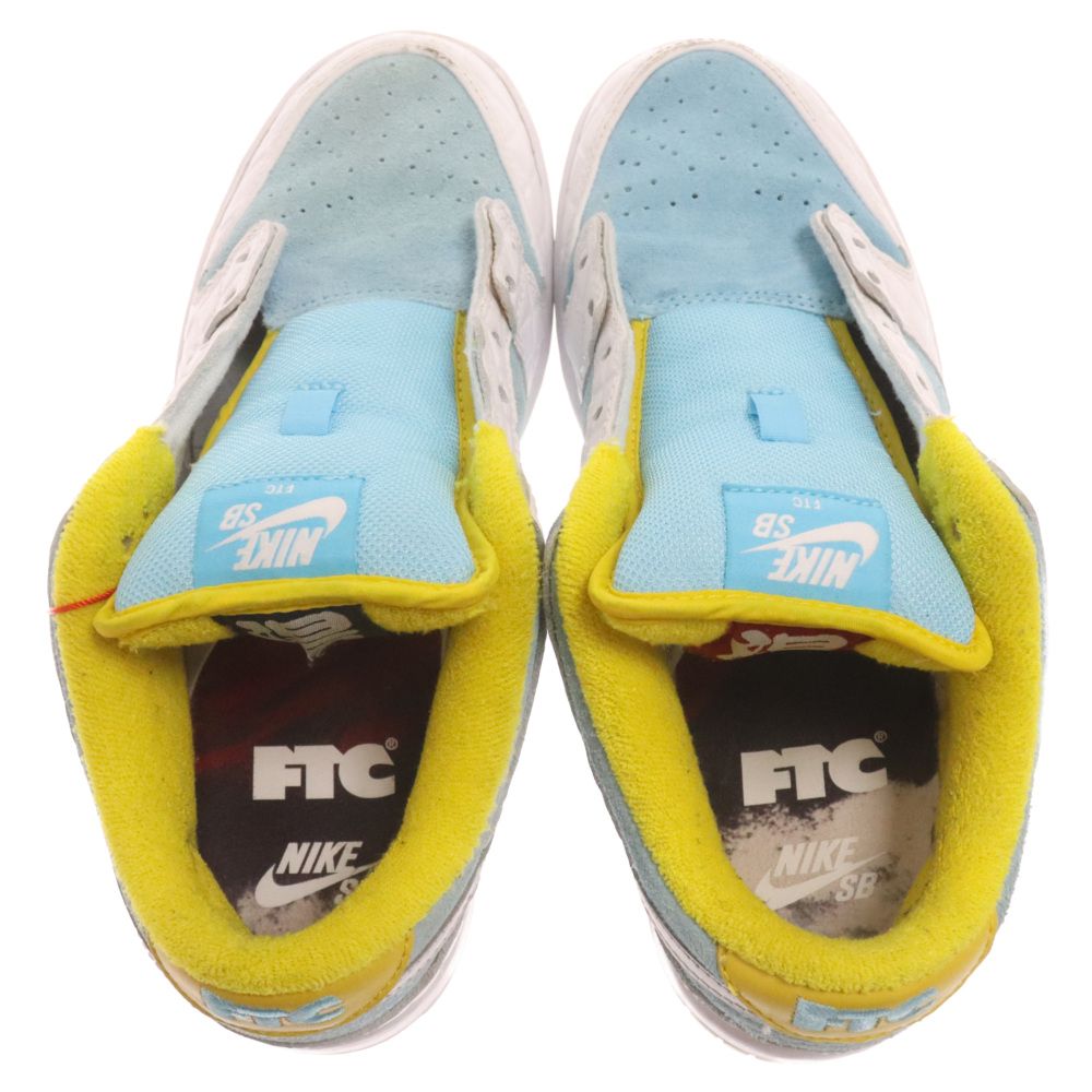 NIKE SB (ナイキエスビー) FTC DUNK LOW PRO QS Lagoon Pulse ダンクロー ラグーンパルス ローカットスニーカー 銭湯 ライトブルー/ホワイト US7.5/25.5cm DH7687-400