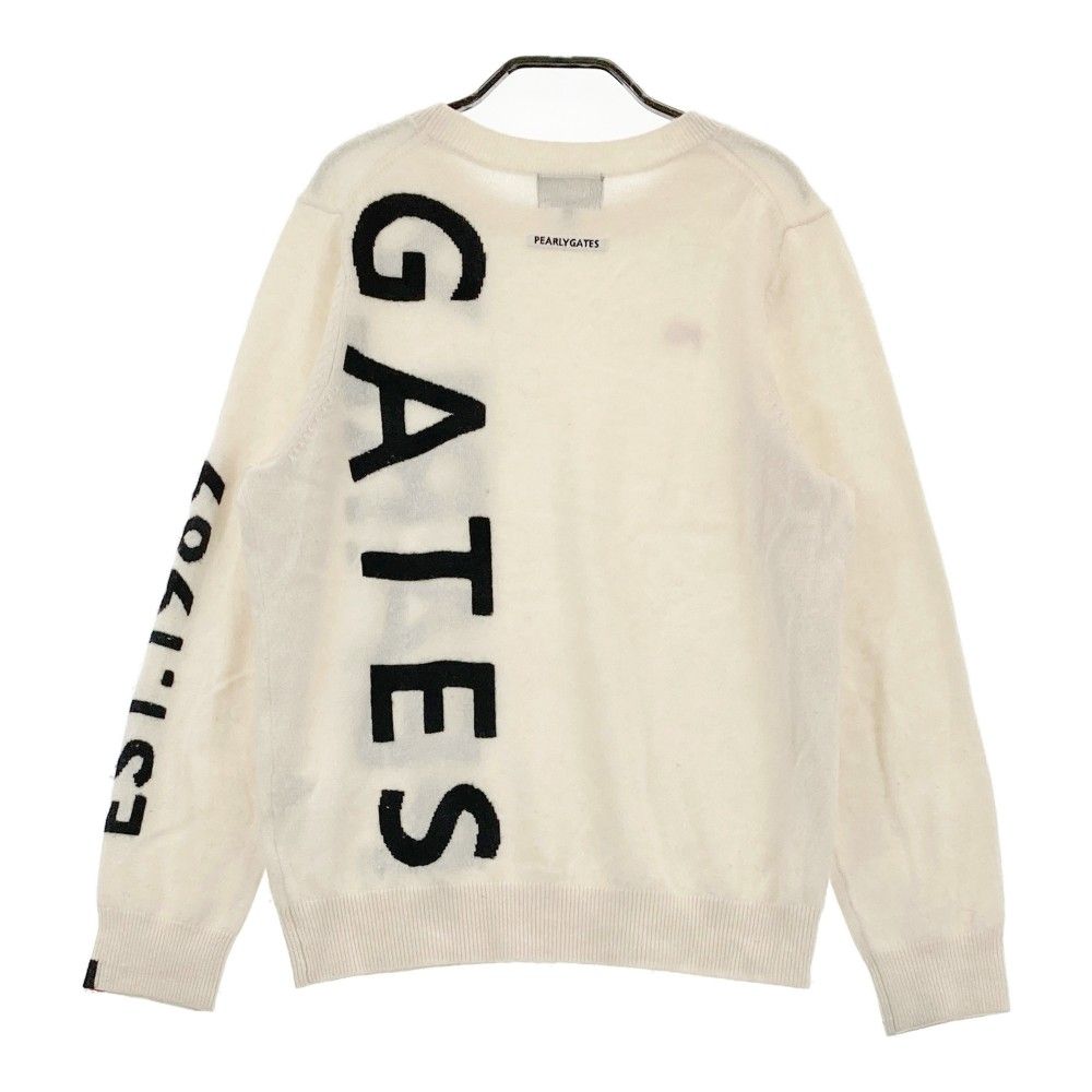 サイズ：1 PEARLY GATES パーリーゲイツ カシミヤ 長袖ニットセーター 