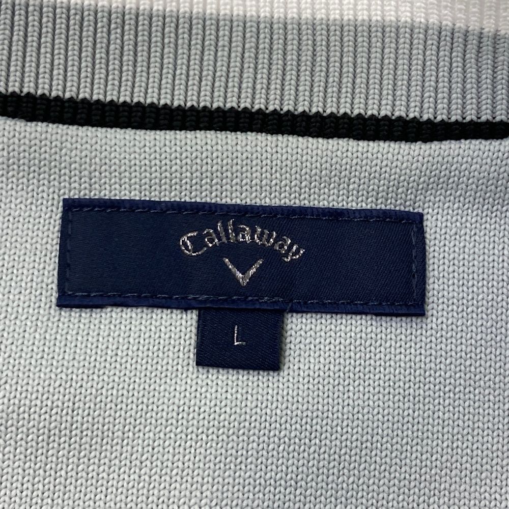 サイズ：L CALLAWAY キャロウェイ  ニットベスト  グレー系 [240101488752] ゴルフウェア メンズ ストスト サイズ：L CALLAWAY キャロウェイ ニットベスト グレー系