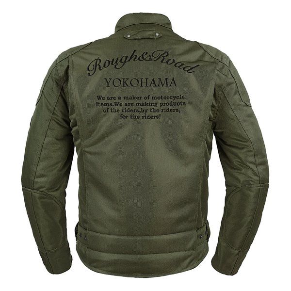 ROUGH-ROAD ラフアンドロード ライディングZIPメッシュJK EM OV|BK-L RR7308OV|BK3 2567546