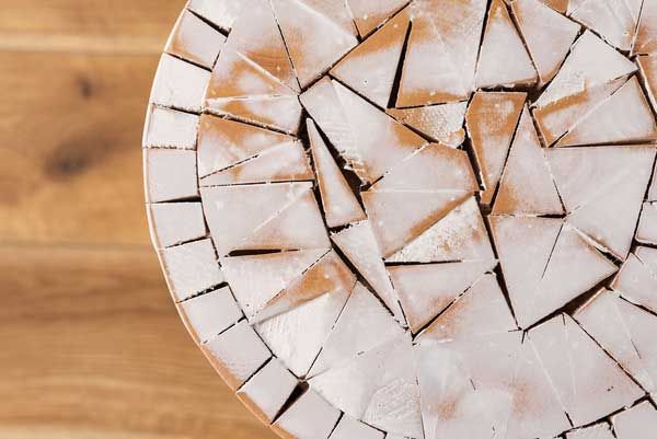 の丸太型グリーンベース 鉢置き台