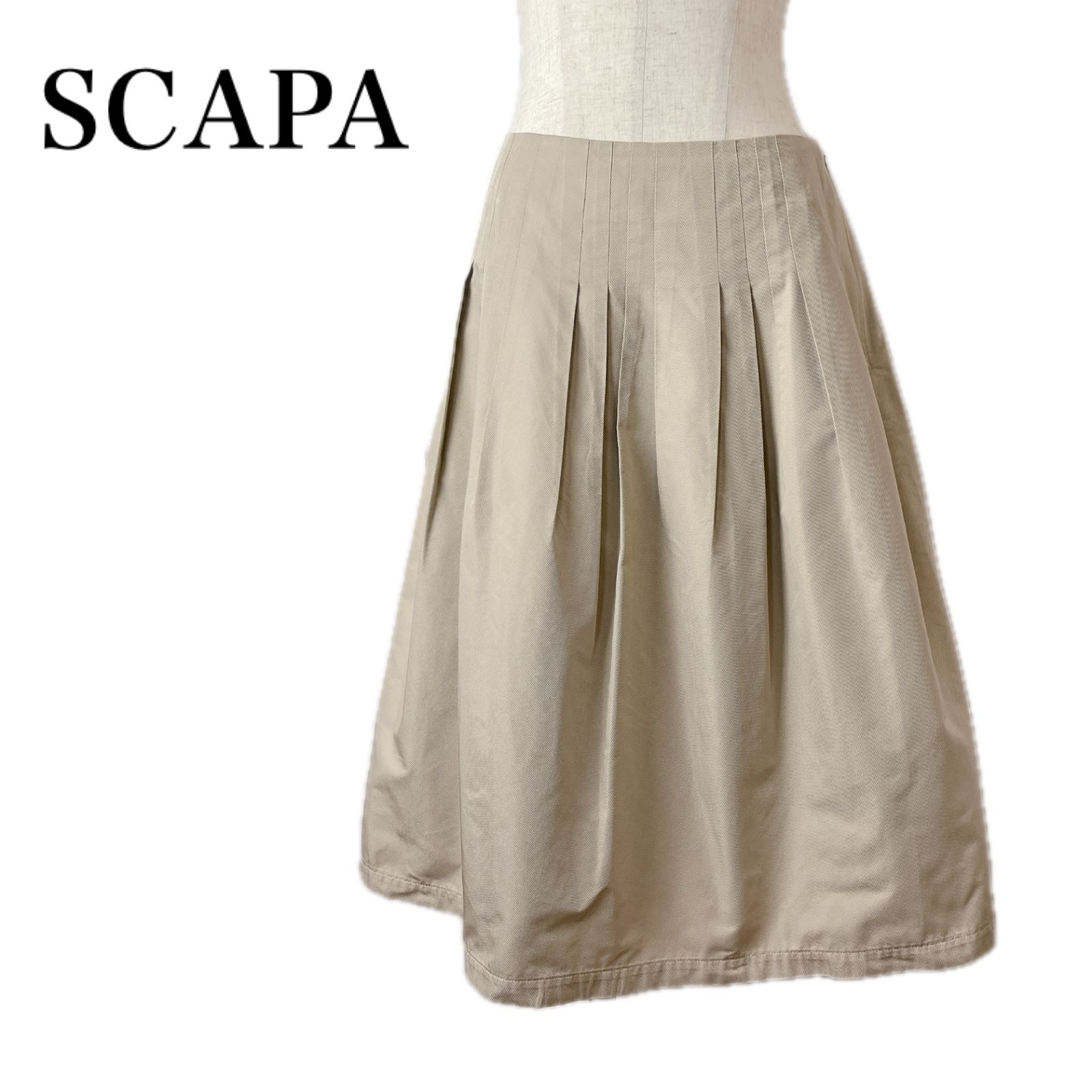 コレクション scapa スカート ベージュ