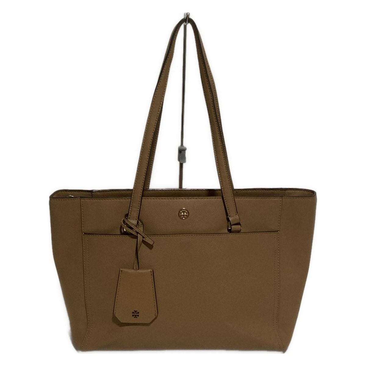 TORY BURCH トリーバーチ トートバッグ - ライトブラウン レザー