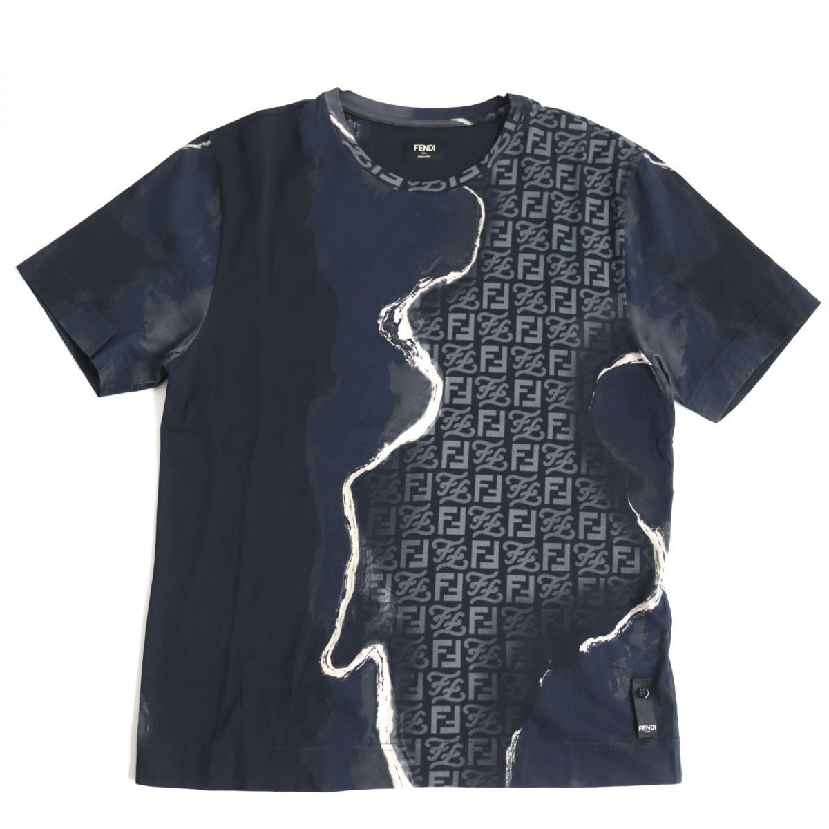 美品FENDI フェンディ シルク ズッカ Fendi FF Tシャツ