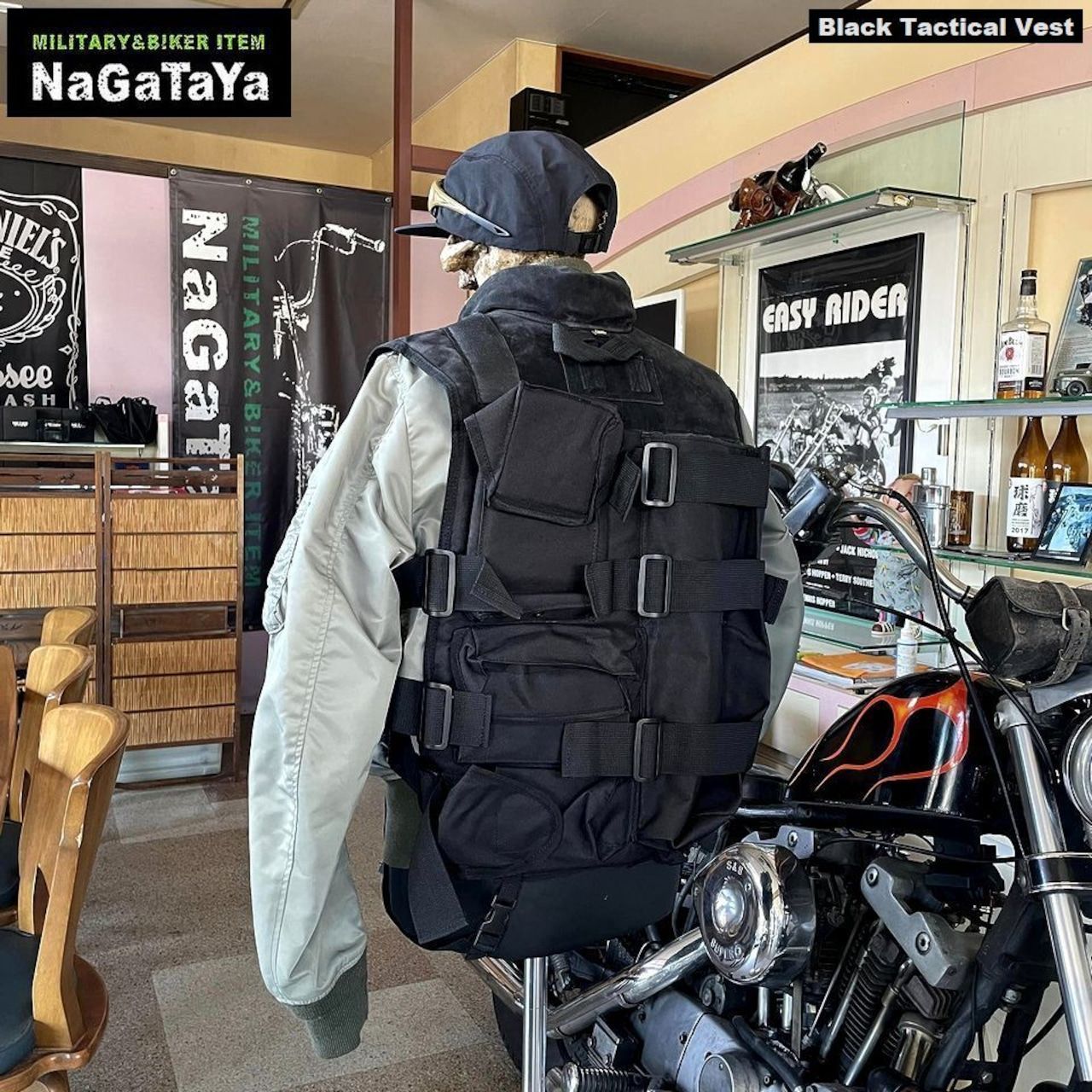 新品 ミリタリー タクティカル ベスト ブラック フリーサイズ
