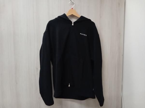 MLVINCE KNIT ZIP HOODY パーカーメルヴィンス ブラック XLサイズ
