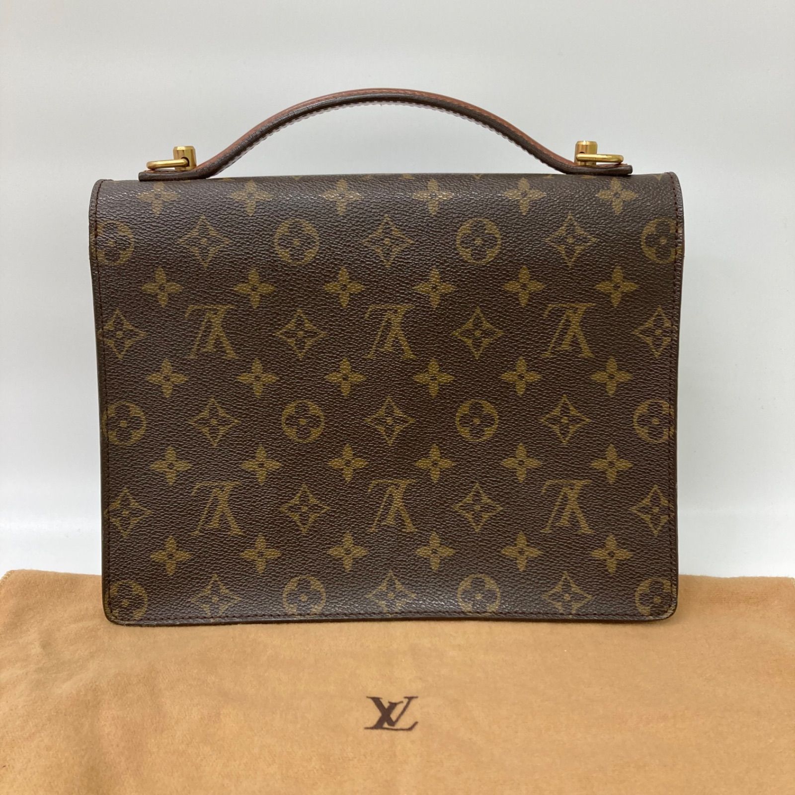 LOUIS VUITTON】ルイヴィトン モンソー 2WAY ショルダーバッグ - メルカリ