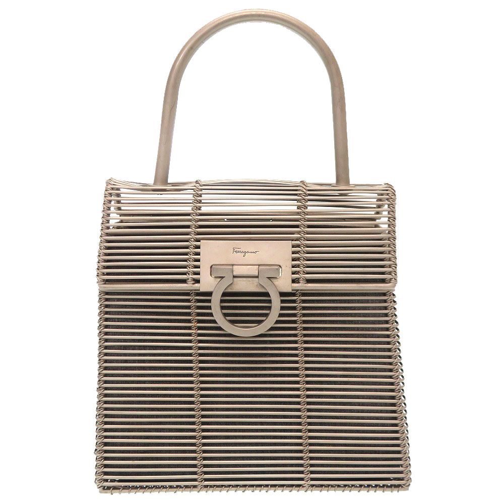 サルヴァトーレフェラガモ ガンチーニ メタル シルバー DO-21 8840