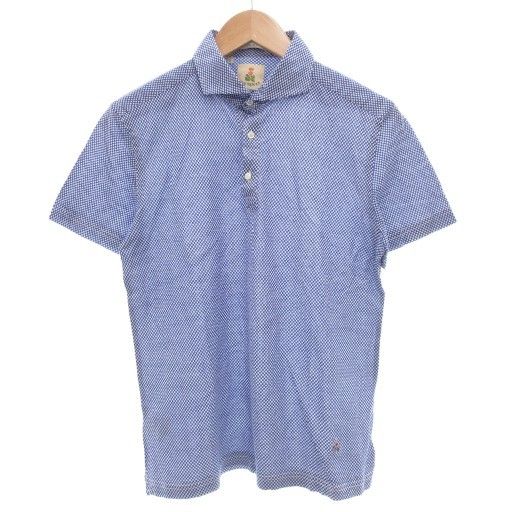 美品　GUY ROVER　ギローバー　ポロシャツ　半袖　ブルー　綿麻　イタリア製 楽天市場】【10/9-9:59迄10％OFFクーポン対象】GUY ROVER
