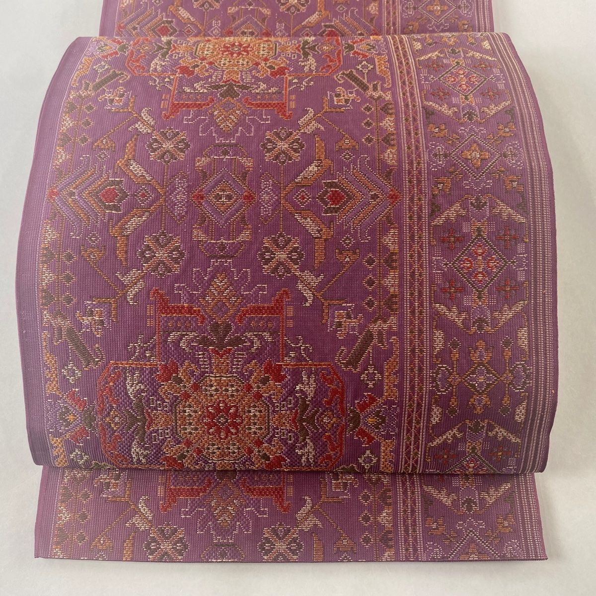 袋帯 美品 秀品 草花 金銀糸 白 六通 正絹 【中古】 - メルカリ