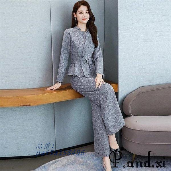 セットアップ スーツパンツ レディース ワイドパンツ スーツジャケット 2点セット ママ 入園式 30代 通勤 卒業式 40代 スーツ 50代 お洒落 オフィス セレモニー pai5a158496