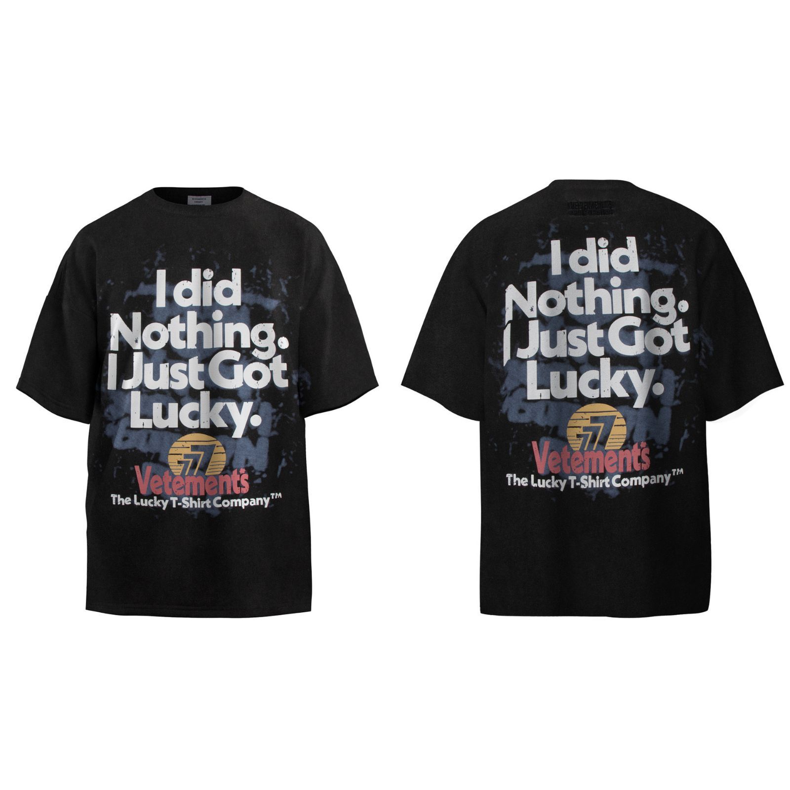 新品未使用 VETEMENTS ヴェトモン Lucky Vintage T-Shirt Blackメンズ/レディース - メルカリ