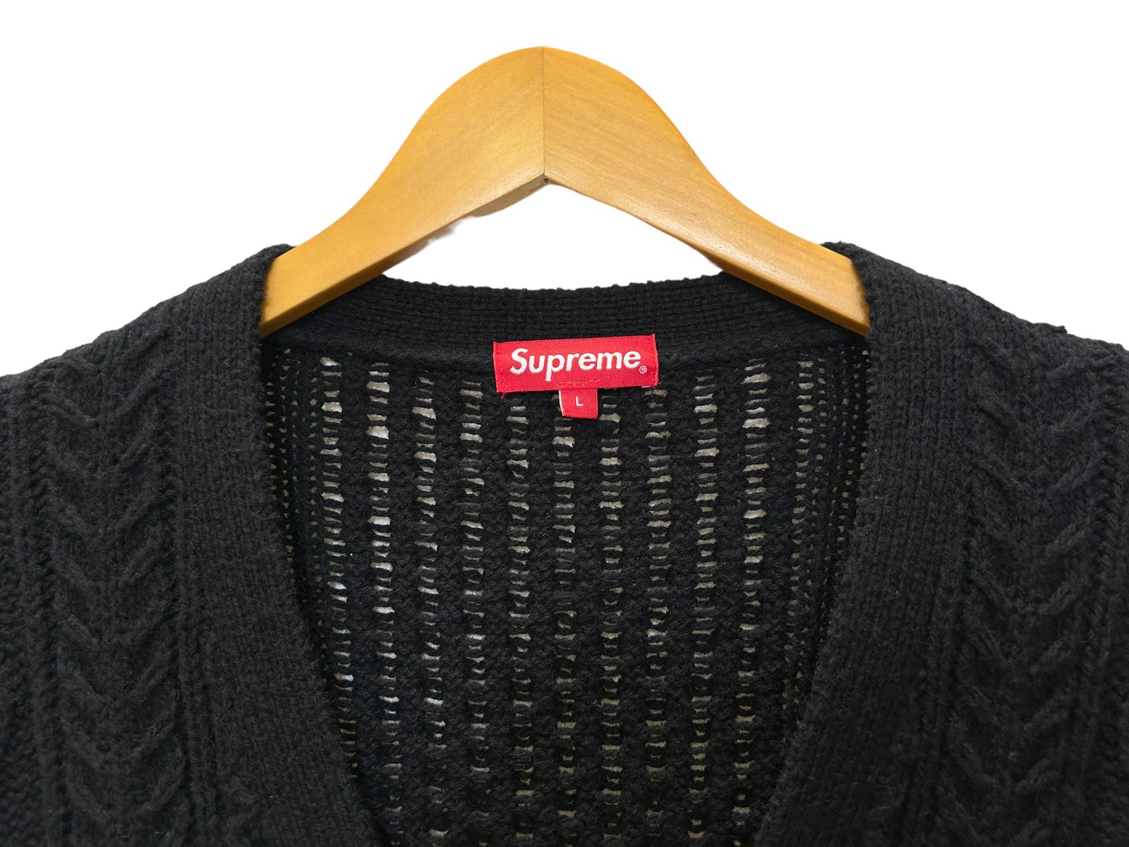 Supreme (シュプリーム) CABLE KNIT CARDIGAN ケーブルニット