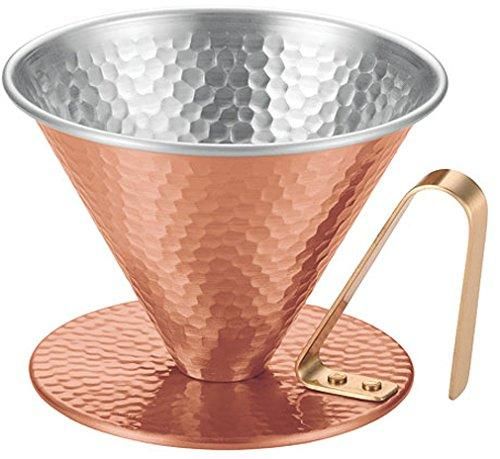 銅のコーヒードリッパー 大 槌目 4222