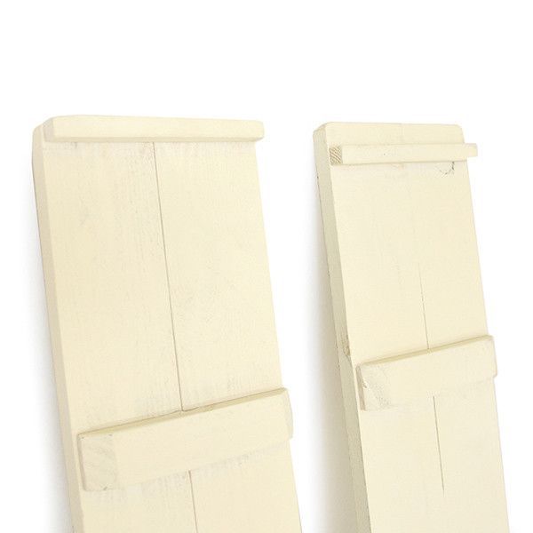 シャビー 板9枚付き 自在ラック ホワイト ノックダウンディスプレイ