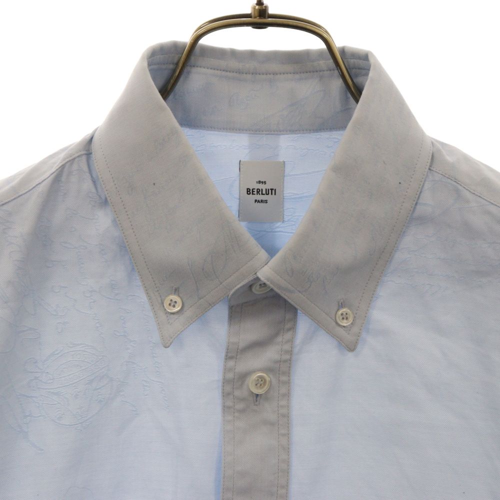 ベルルッティ　カリグラフィー　長袖シャツ　ホワイト　38 BERLUTI(ベルルッティ) / 長袖シャツ/42/コットン/WHT | 古着の