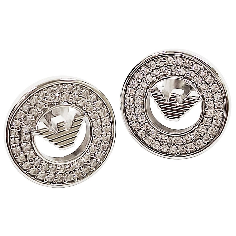 新品】エンポリオアルマーニ ピアス 両耳 レディース シルバー