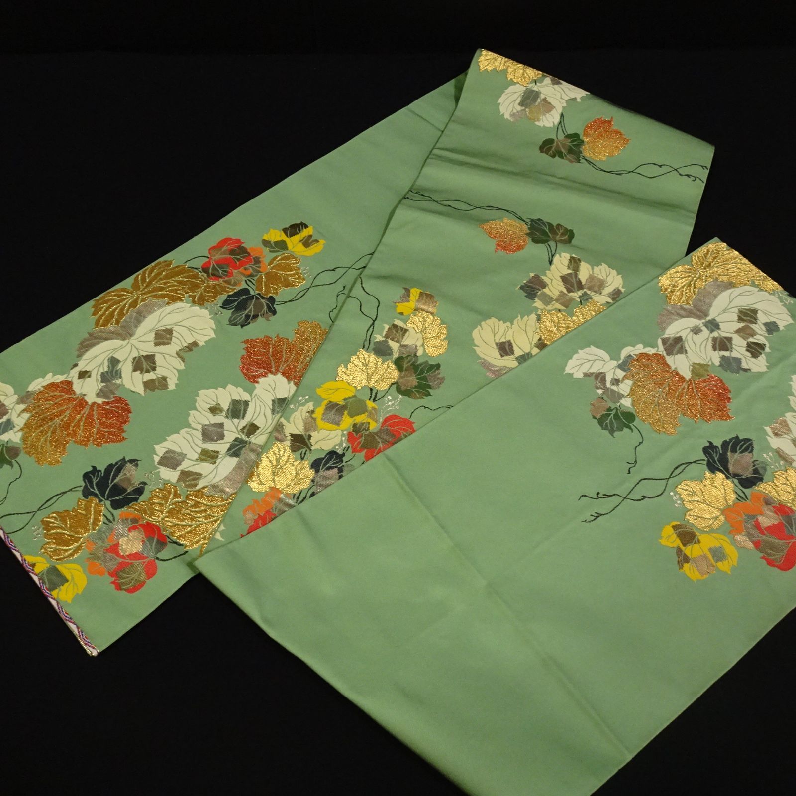 専用帯2161 ●龍村平蔵製 本金 竹屋町一重唐草文 高級 正絹 袋帯 専用帯2161 ○龍村平蔵製 本金 竹屋町一重唐草文 高級 正絹 袋帯