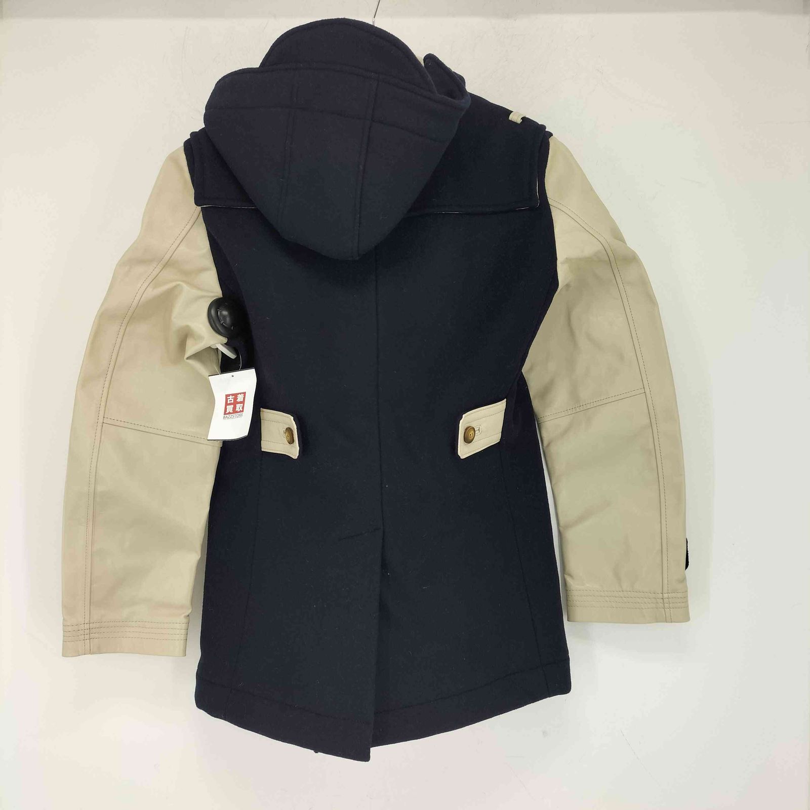 ユーズドフルギ 古着 A LeFRUDE E レザースリーブ ダッフルコート メンズ JPN L