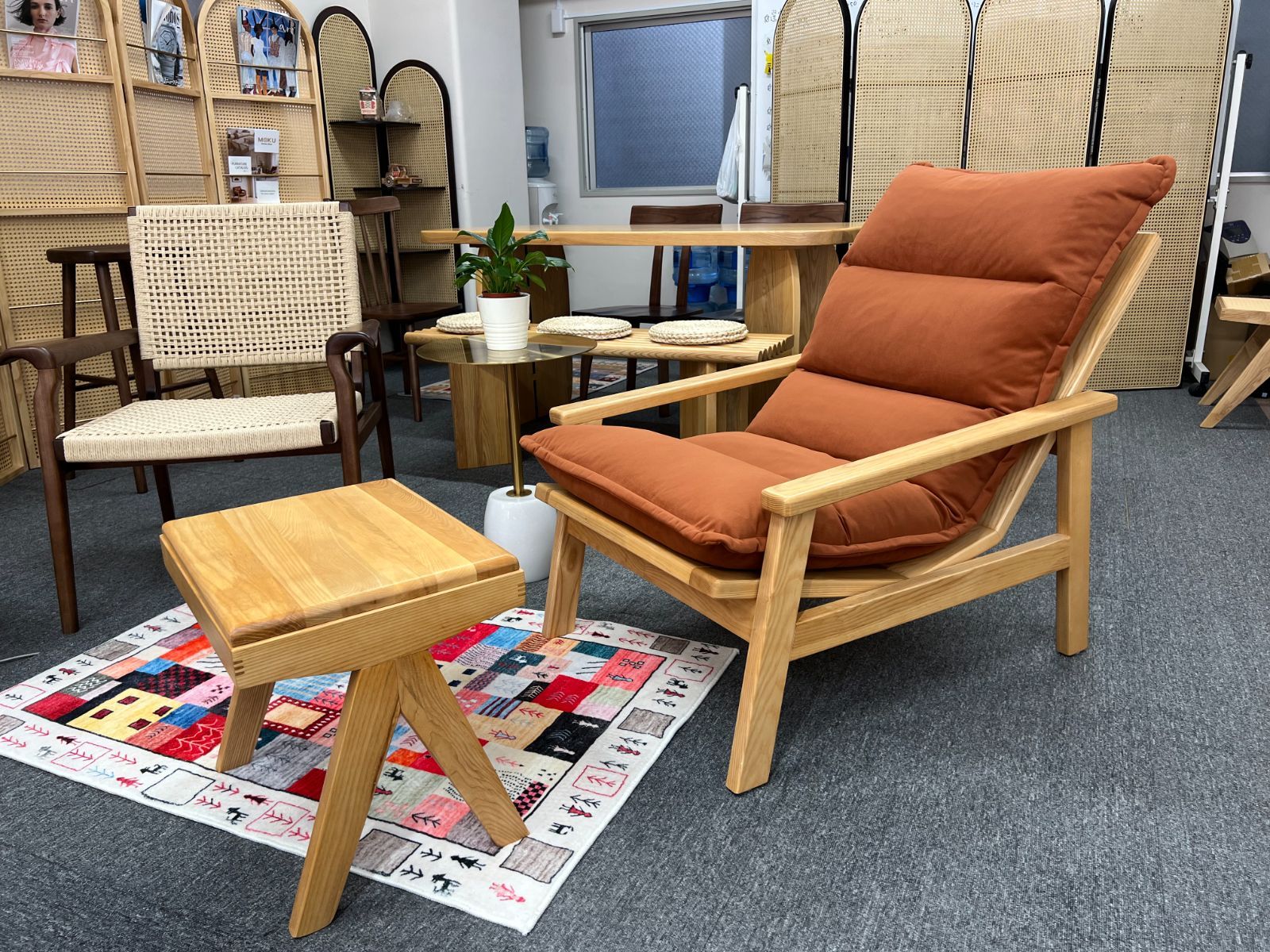 cosine 旭川家具 お昼寝ソファ・ベンチ・センターテーブル 定価15.6万