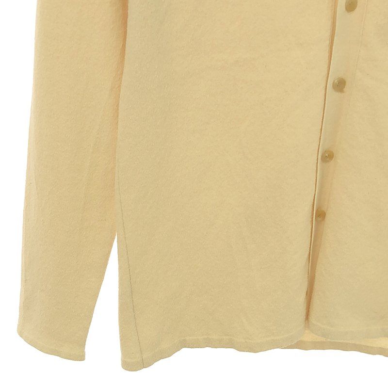 AURALEE / オーラリー | 2022SS | HIGH GAUGE COTTON PILE KNIT カーディガン | 1 | アイボリー | レディース AURALEE / オーラリー | 2022SS | HIGH GAUGE COTTON PILE KNIT