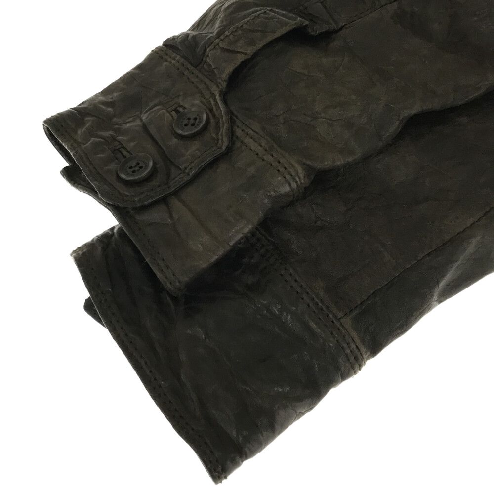 DIESEL (ディーゼル) M-65 ラムレザージャケット ブラウン - メルカリ