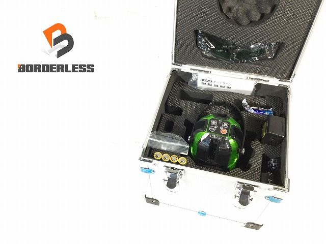 ♥品 ムラテックKDS 高輝度グリーンレーザー墨出し器 ATL-96RG 本体 パーツ バッテリ1個 充電器 電池 ケース 光学