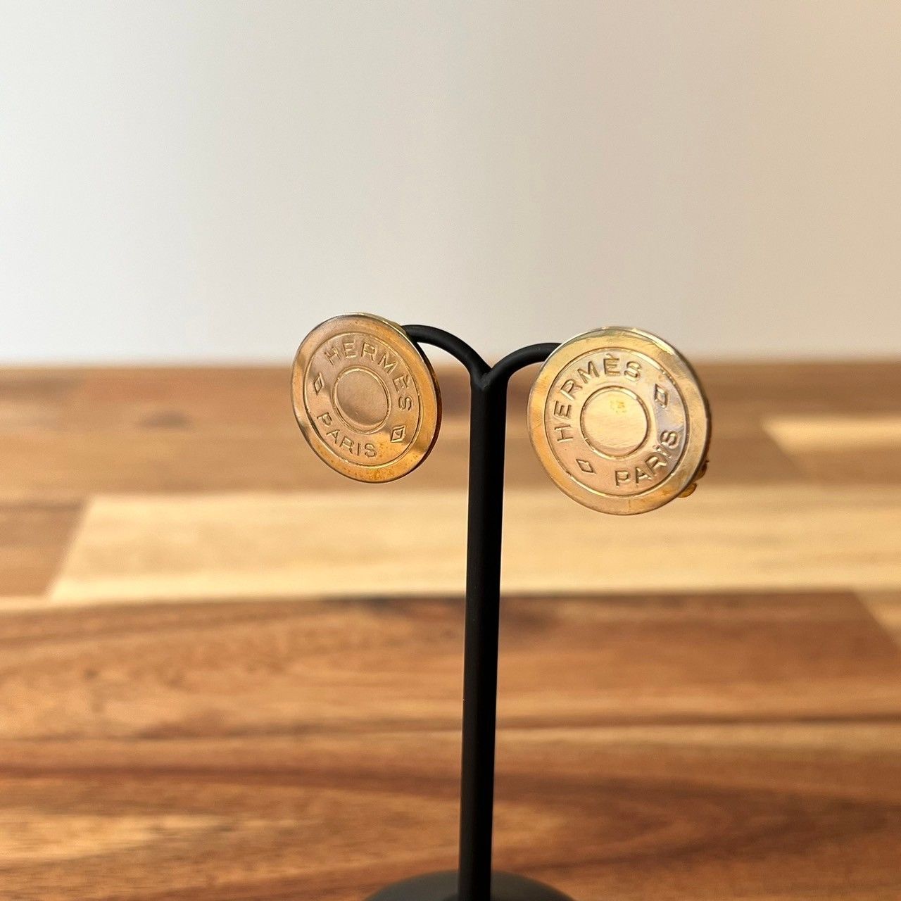 HERMES エルメス セリエ イヤリング ゴールドカラー aq4879｜レディース