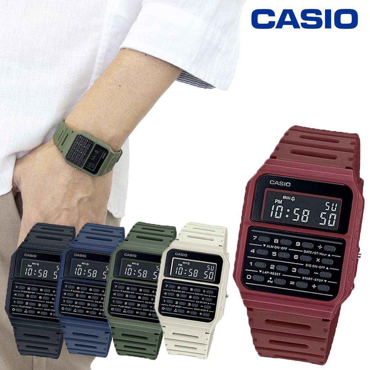 CASIO データバンク CA53WF 電卓 レトロ ユニセックス チープカシオ-0