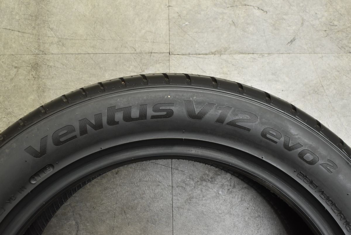 【未走行 超バリ溝】235/50R18 4本セット ハンコック Ventus V12 eco2 レクサス LS460 LS600h アルファード ヴェルファイア 即納可能