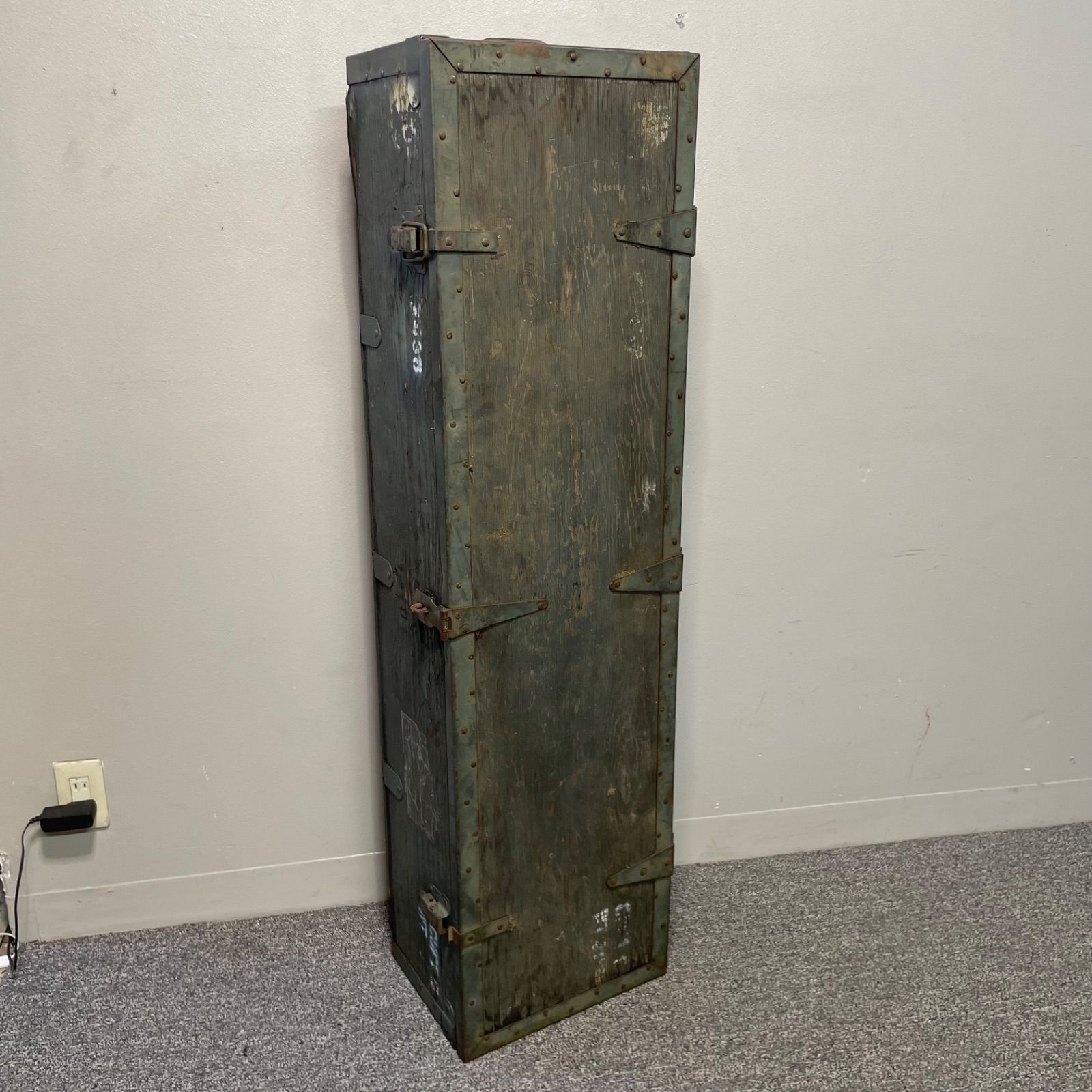 ガンケース ガンロッカー 木製 横幅38cm×奥行き27cm×高さ132cm 23キロ