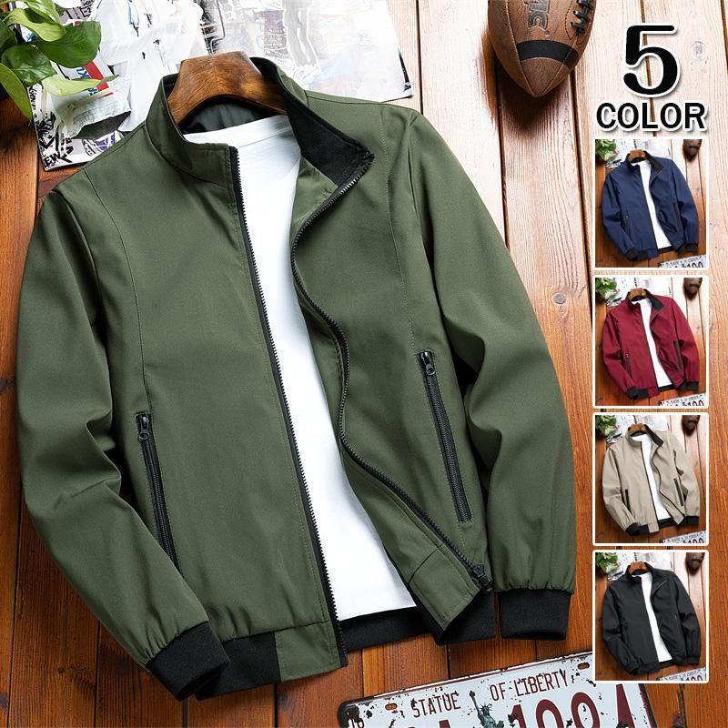 MA-1 ブルゾン メンズ ジャケット アウター フライトジャケット 無地 40代 50代 ファッション ジャンパー 春秋服2023